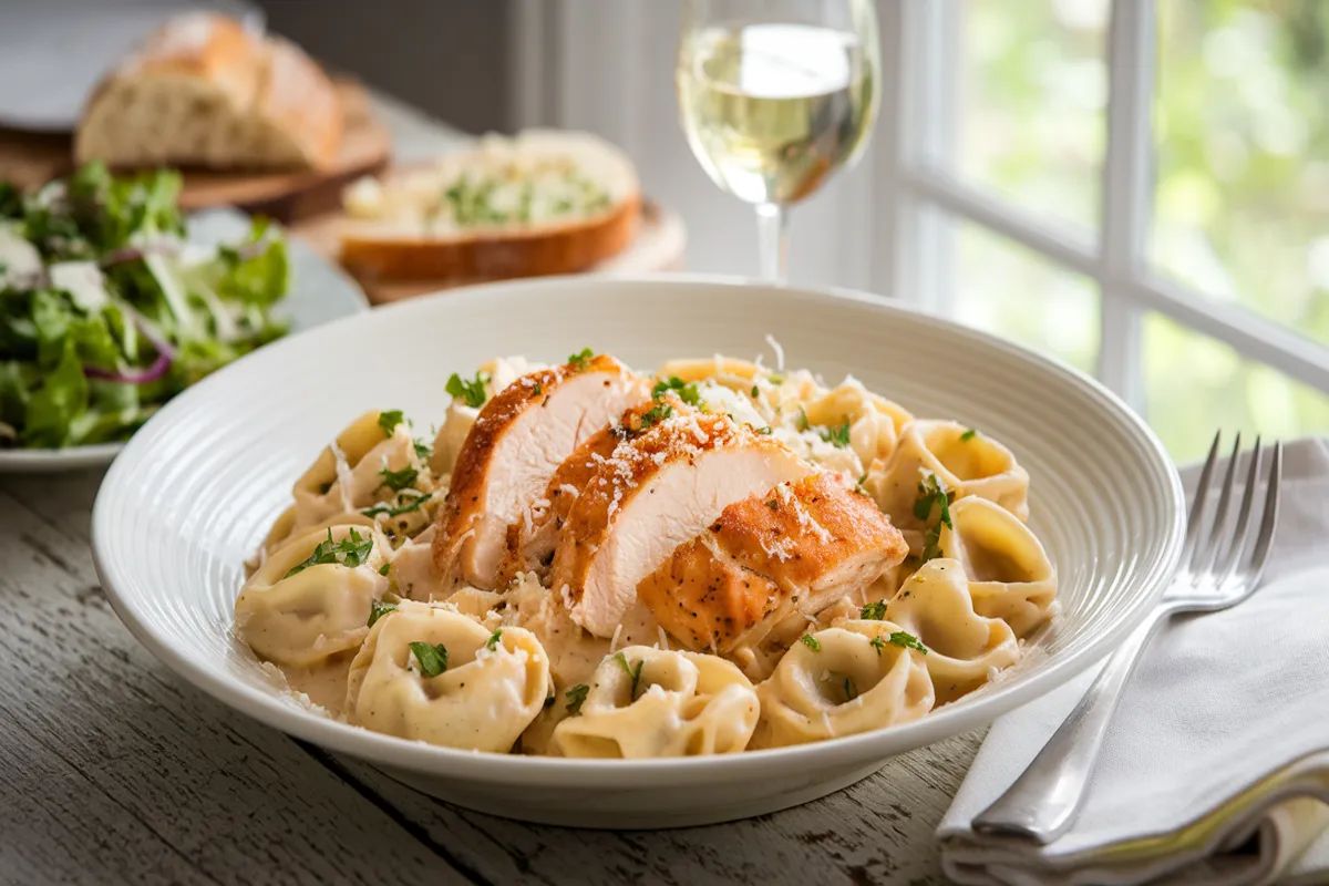 Delicious Chicken Tortellini Alfredo