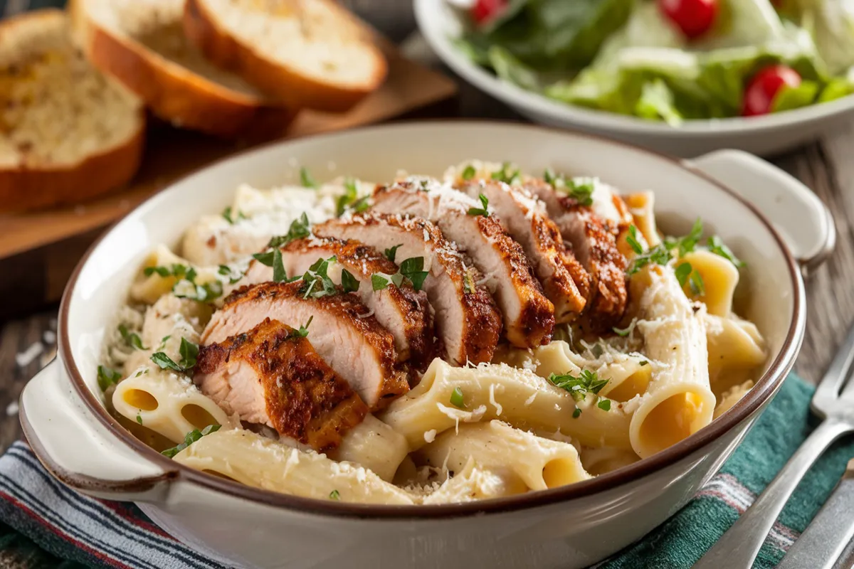 Blackened Chicken Alfredo Pasta