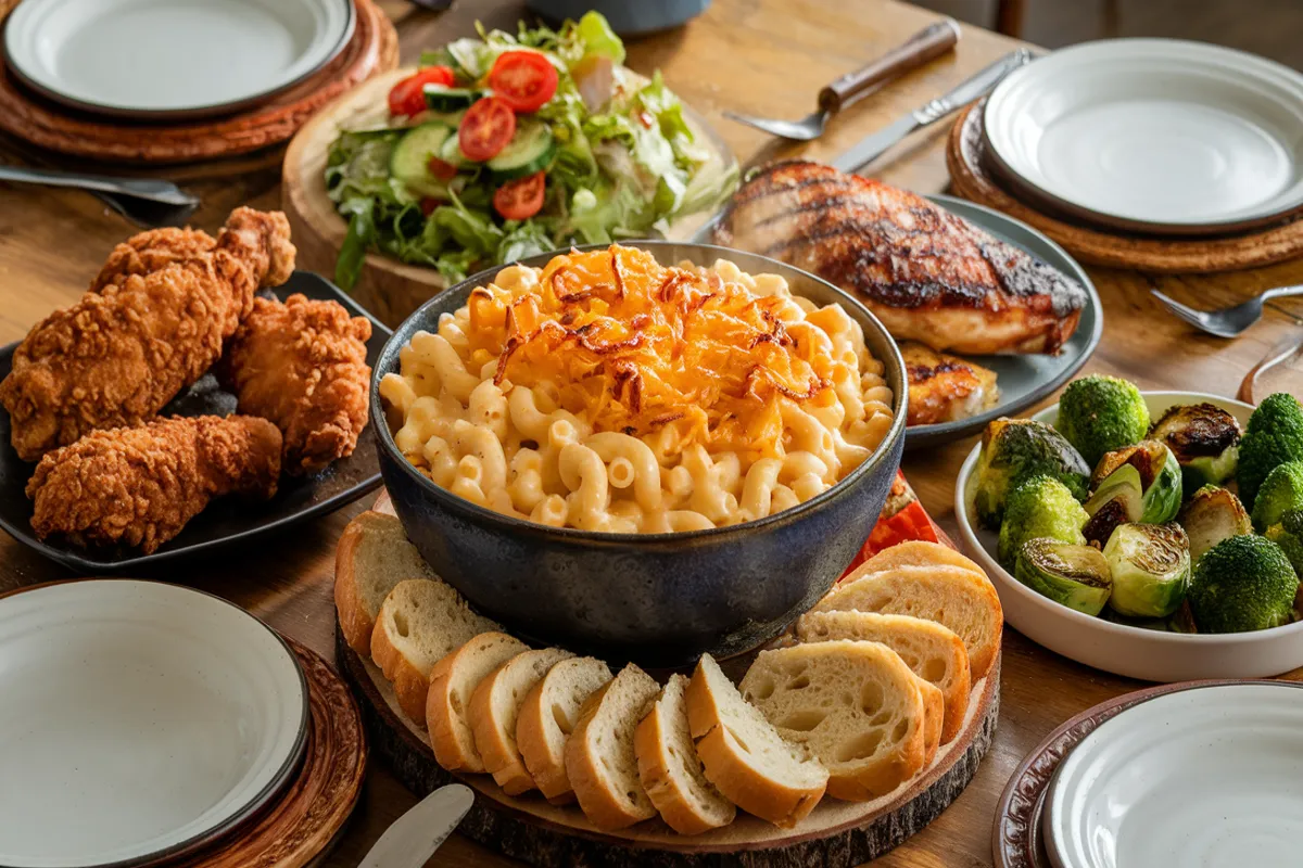 A bowl of Cheeto mac and cheese topped with crushed Flamin' Hot Cheetos, set on a wooden table. The creamy pasta is covered with a bright red, crispy Cheetos topping, with a few whole Cheetos, a block of cheddar cheese, and a cheese grater nearby